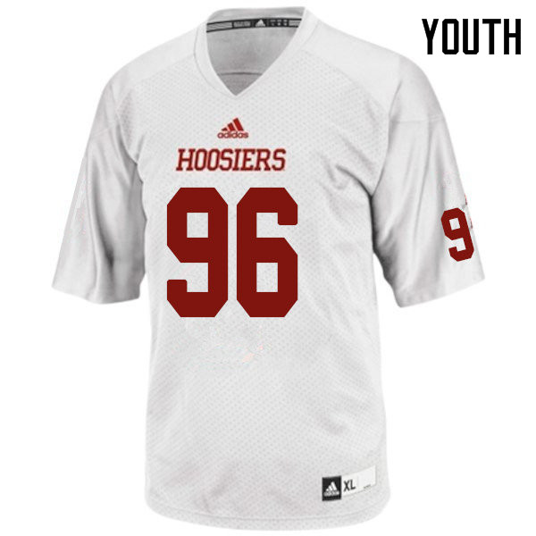 Youth #96 Shamar Jones Indiana Hoosiers College Football Jerseys Sale-White